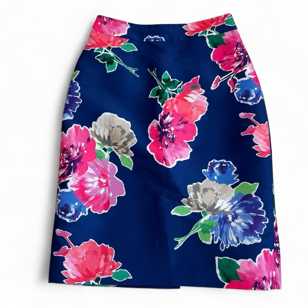 kate spade new york Floral Satin‎ Pencil Skirt 2